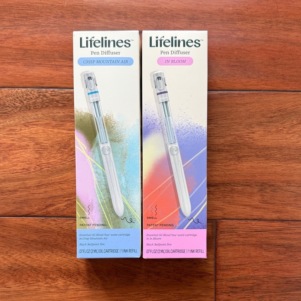 Bundle of 2 Lifelines Pen Diffuser Set - Crisp Mountain Air & In Bloom